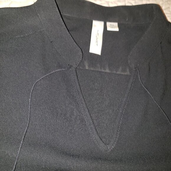 TACERA Black Sheer fully lined dress/tunic - Picture 4 of 5